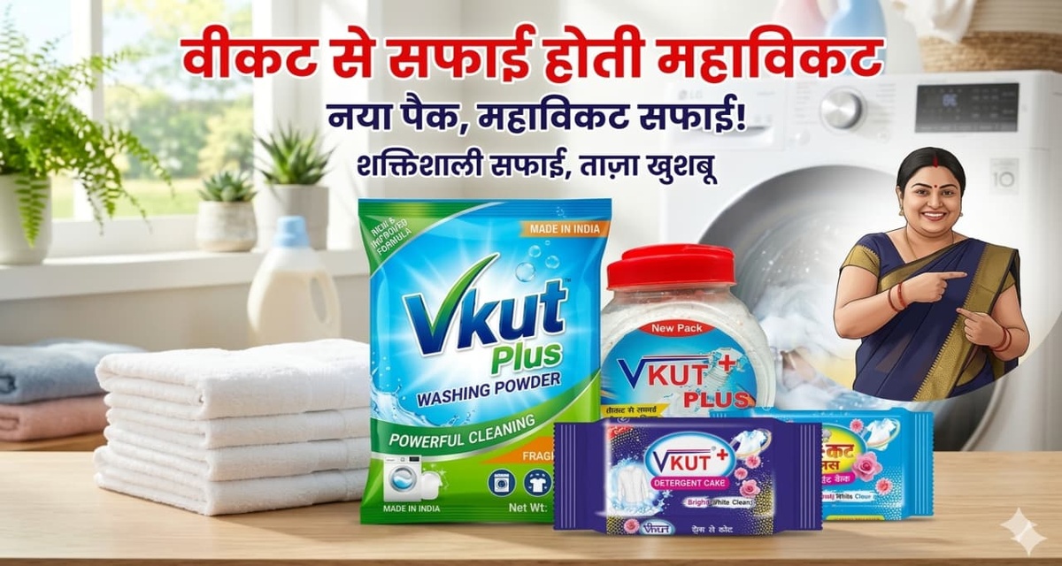 VKUT Plus Powerful Washing Powder & Laundry Cakes